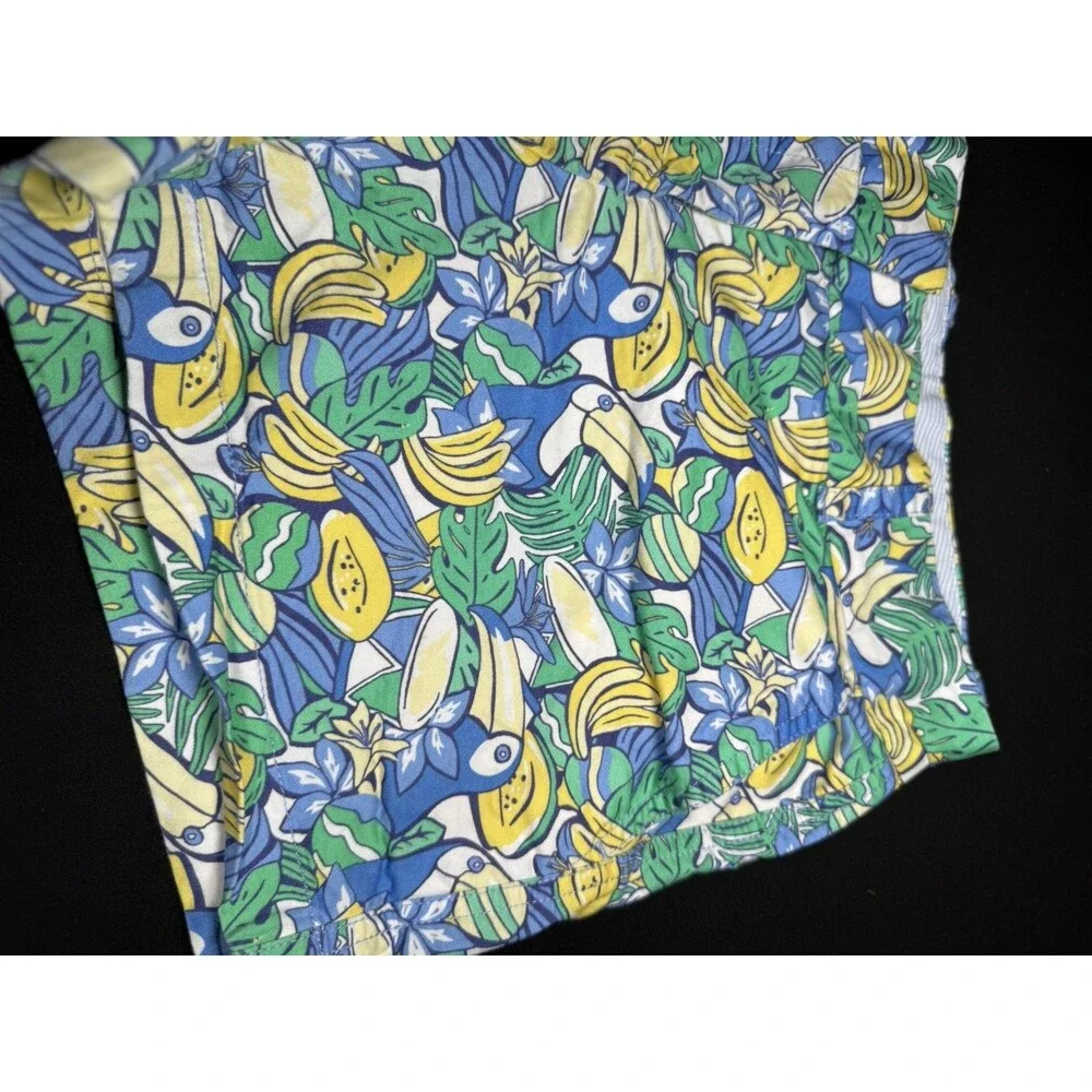 Vineyard Vines Toucan Tropical Island Bird Banana Print Shorts Vacation Size 2